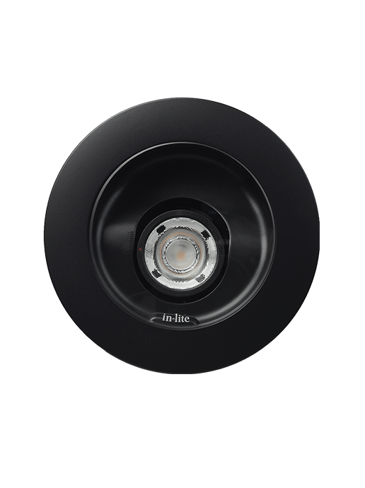 In-Lite LEDspot BIG NERO Update zwart rond 12V/6W