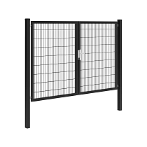 Hillfence metalen dubbele poort Premium-line, 300x180 cm, zwart