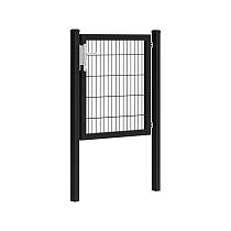 Hillfence metalen enkele poort Premium-line, 100x100 cm, zwart