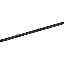 Hillfence metalen hoekpaal, 6x6x240 cm, zwart