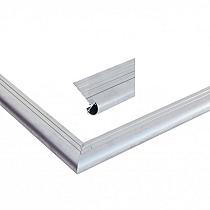 Aluminium daktrimset met ronde kraal tbv plat dak, maximale dakmaat 1250x600 cm