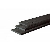 Douglas fijnbezaagde plank 2,2x20x300 cm, zwart gedompeld
