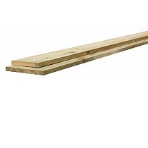 Midden-Europees vuren fijnbezaagde plank 1,9x20x179,5 cm, groen geïmpregneerd