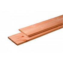 Douglas plank 1 zijde geschaafd, 1 zijde fijnbezaagd 2,8x24,5x400 cm, onbehandeld