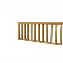 Hekwerk recht douglas type A, 178,5x73 cm, groen geïmpregneerd