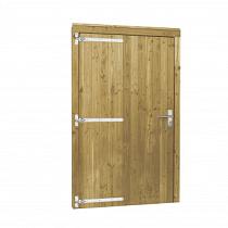 Douglas enkele deur inclusief kozijn extra breed en hoog, linksdraaiend, 119x209 cm, groen geïmpre