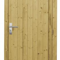 Vuren enkele dichte deur inclusief kozijn, rechtsdraaiend, 90x201 cm, groen geïmpregneerd