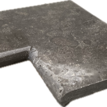 Uitverkoop Zwembadrand/Afdekrand Spotted Blue uitw. hoek B 50x50x3cm