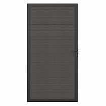 NewTechWood Co-extrusie composiet deur in aluminium frame horizontaal, 100x195cm, Silver Gray