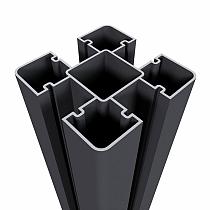 Aluminium sleufpaal 8x8x290cm antraciet tbv basicscherm