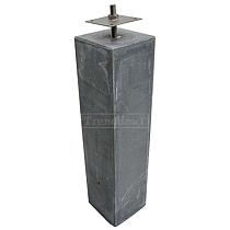 Betonpoer antraciet glad TH-01 12x12x58cm