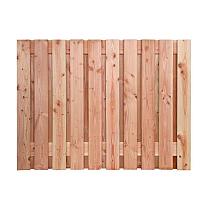 Douglas geschaafd plankenscherm 21-planks 16 mm, 180 x 130 cm t.b.v. betonsysteem, onbehandeld.