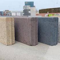 Betonband 8x20x100cm grijs