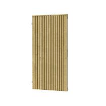 Tuindeur verticaal Elan op verstelbaar stalen frame 100x190cm groen geïmpregneerd