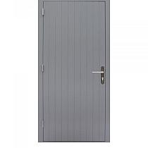 Hardhouten enkele dichte deur Prestige, rechtsdraaiend, 109x221 cm, grijs gegrond