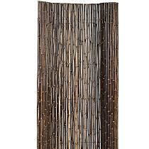 Bamboescherm op rol 180x180 cm, zwart