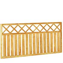 Rechthek met trellis 180x90 cm, groen geïmpregneerd