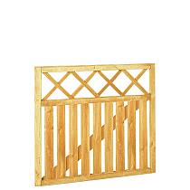 Rechthekpoort met trellis 100x90 cm, groen geïmpregneerd