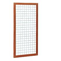 Hardhouten betonijzertrellis met maas 7,5x7,5 cm, in raamwerk 4,5x7,0 cm, 90x180 cm