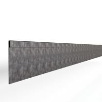 Kantopsluiting verzinkt 16,5x300cm geplet
