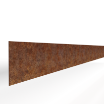 Kantopsluiting corten 10x300cm recht