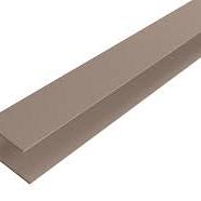 Aluminium F-Profiel light grey 6,5x8,5x300cm