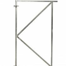 Verstelbaar stalen poortframe 100x155 cm, vuurverzinkt
