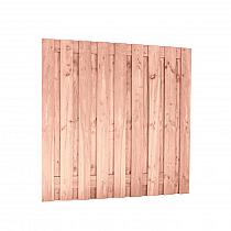 Douglas fijnbezaagd plankenscherm 19-planks 15 mm, 180x180cm tbv betonsysteem, onbehandeld