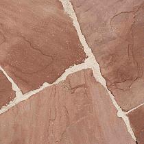 Weser flagstones (Duitsland) rood