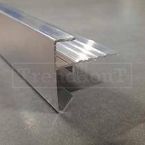 Daktrim aluminium recht 3,5x3,5x250cm