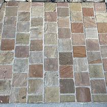 SB-24869&nbsp;natuursteen klinker bekapt ca. 10x10x8-10cm ★★☆☆☆