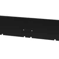 Kantopsluiting geplet 300x28cm Zwart
