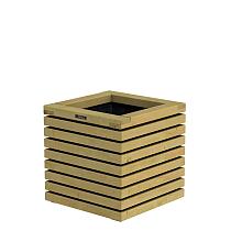 Bloembak Elan 50 Excellent, 50x50x50cm, groen geïmpregneerd.