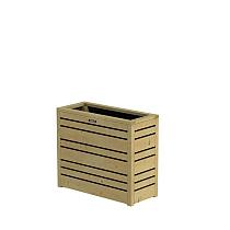Bloembak Flux 60 Excellent, 70x30x60cm, groen geïmpregneerd.