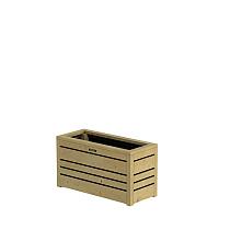 Bloembak Flux 38 Excellent, 70x30x38cm, groen geïmpregneerd.