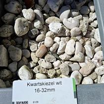Zak Kwartskiezel wit 16-32mm à 20kg (incl. brandstoftoeslag)