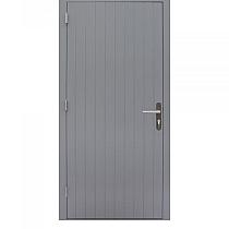 Hardhouten enkele dichte deur Prestige, linksdraaiend, 109x221 cm, grijs gegrond