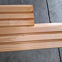 Douglas geschaafd rhombus triple profiel 2,5x14,4x400cm onbehandeld.