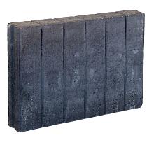 Palissade band 8x35x50cm zwart recht