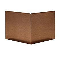 Kantopsluiting uitwendige hoek geplet 16,5cm Corten