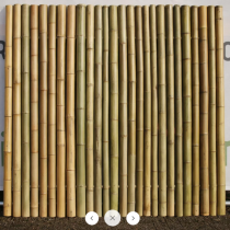 Bamboescherm Robuust 180x180cm naturel