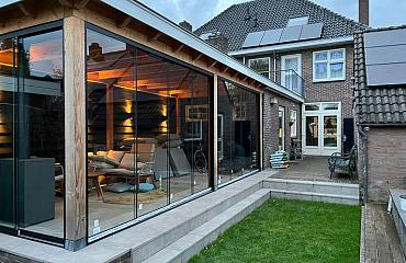 glazen schuifwand compleet   blank glas2
