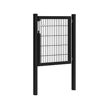 Hillfence metalen enkele poort Premium-line, 100x100 cm, zwart