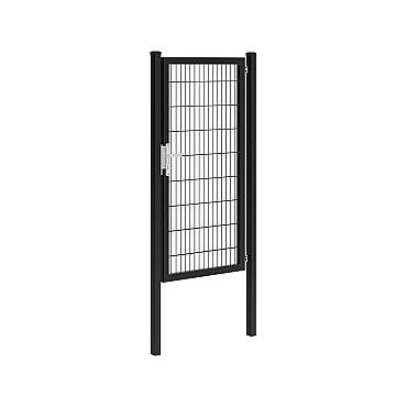Hillfence metalen enkele poort Premium-line, 100x180 cm, zwart