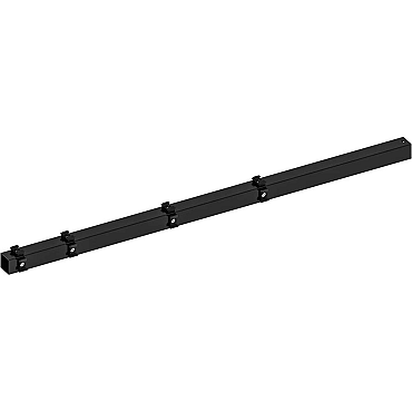 Hillfence metalen hoekpaal, 6x6x160 cm, zwart