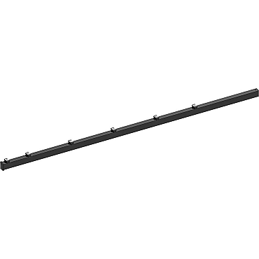 Hillfence metalen palen, 6x4x240 cm, zwart