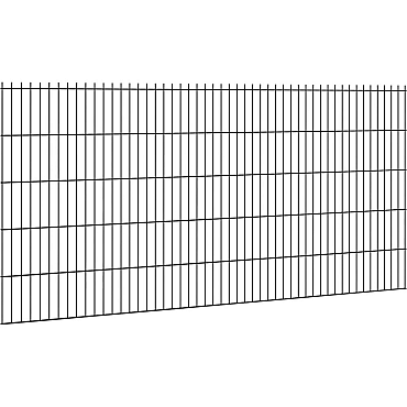 Hillfence dubbele staafmat, 250x80cm, zwart   OP=OP
