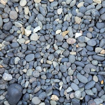 Castle Black grind 5-8mm in bigbag 1m³ (ca.1500kg) Beach Pebbles (incl. brandstoftoeslag)