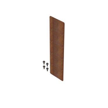 Koppelplaat corten tbv kantopsluiting 28cm     incl. 4 zelftappers