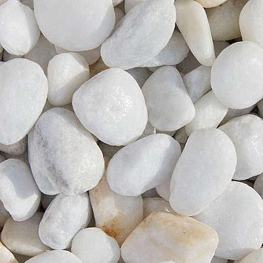 Zak Crystal White grind 16-25mm 20kg   (white marble pebbles)